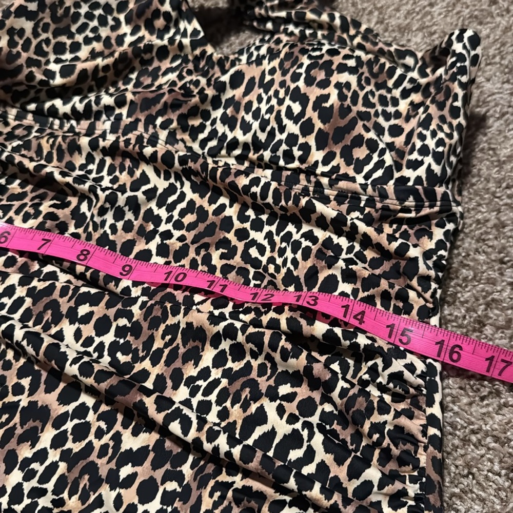 Embrace Your Curves by Miracle Brand animal print 1-piece bathing suit (1X) EUC! - Picture 4 of 10